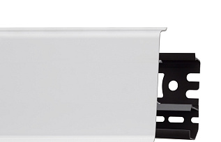 Плинтус со съемной панелью Белый Мат 70мм (40)