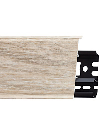 Плинтус со съемной панелью Дуб Лофт 70мм (03)