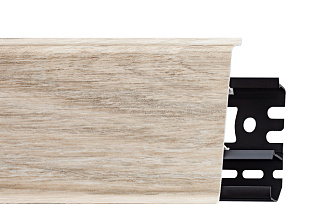 Плинтус со съемной панелью Дуб Лофт 70мм (03)