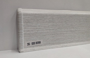 Плинтус с кабель-каналами 265 Клен патина 70мм