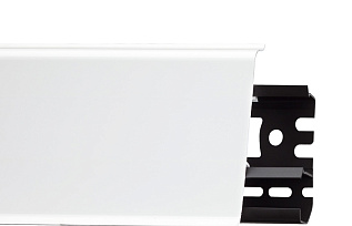 Плинтус со съемной панелью Белый Блеск 70мм (01)