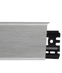 Плинтус со съемной панелью Аллюминий Светлый 70мм (41)