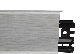 Плинтус со съемной панелью Аллюминий Светлый 70мм (41)