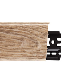 Плинтус со съемной панелью Дуб Скальный 70мм (11)