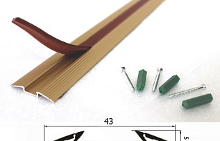 Порог алюминиевый 1,8 м, RGA2, 02-2
