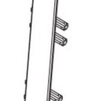 Соединитель 255 Ясень бьянко 70мм